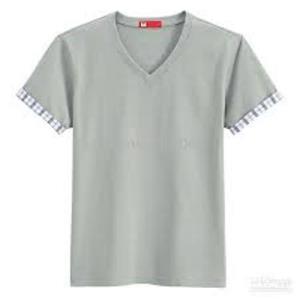 MENS T-SHIRT SHORT SLEEVE V-NECK